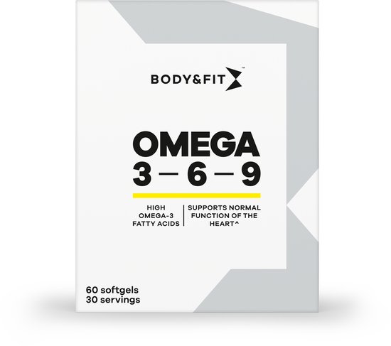 Body & Fit Omega 3 6 9 - Visolie - Sportsupplement met Vitamine E - 60 Softgels