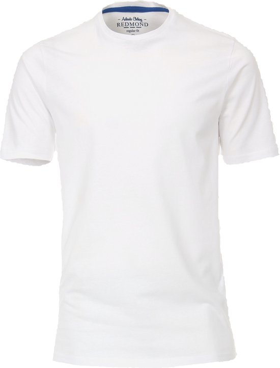 T-shirt coupe classique Redmond - col rond manches courtes - blanc - Taille : 5XL