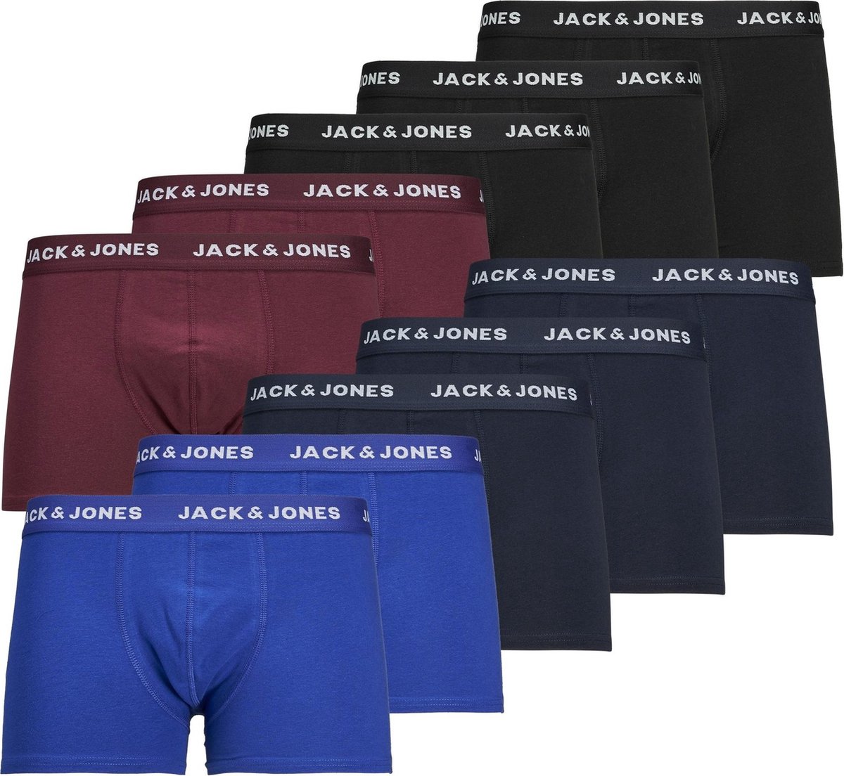 JACK&JONES JACFORST TRUNKS 10 PACK Heren Onderbroek - Maat M | bol.com