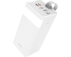 Hoco Powerbank 50.000 mAh - Ultieme Snellader (45W PD & QC) - USB-C & 2x USB-A Output - Geschikt voor alle soorten smartphones & tablets - Wit