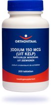 Orthovitaal - Jodium 150 mcg (uit Kelp) - 200 tabletten - Natuurlijk mineraal uit zeewieren - Melatonine Time Released - vegan - voedingssupplement