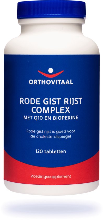 Orthovitaal - Rode Gist Complex - 120 tabletten - met Q10 en Bioperine - Complexpreparaten - vegan - voedingssupplement