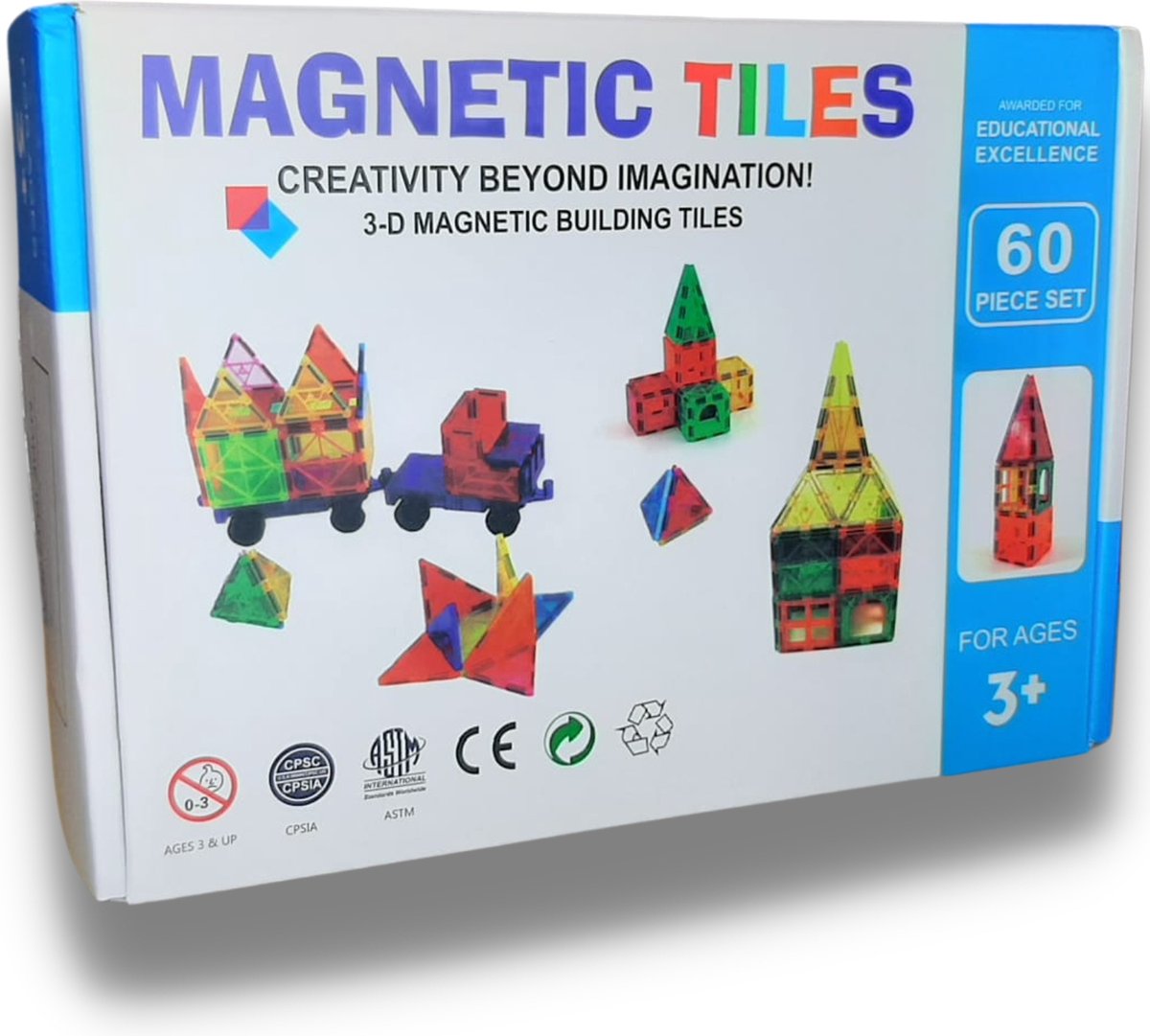 SpriteGru 78 Pièces Tuiles Magnétiques de Fractions, Set Éducatif de