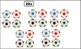 20 pièces ballon de football rebondissant 3,3 cm - Ballons de football de party de fête à Thema