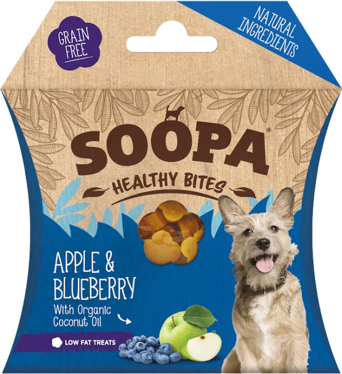 Soopa Bites - Appel & Bosbes - Display 10 stuks