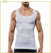 ATTREZZO® Corrective shirt men - shapewear - Taille L - Wit
