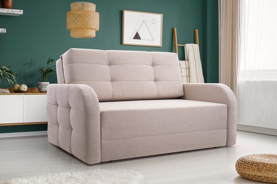 Innovatieve Bank met slaapfunctie, Loungemeubels, Elegant design – Porto 120 – Olijf (BRAGI 77)