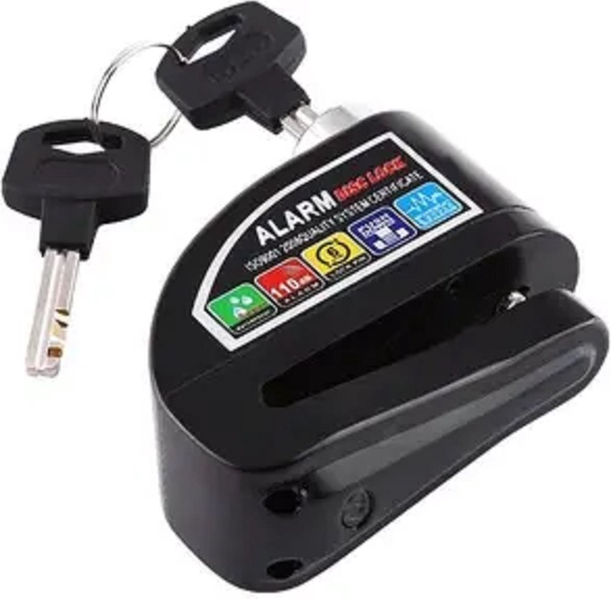 Urban UR14S Anti-diefstal Hangslot Motorfiets Remschijfslot, 120 dB alarm, 14 mm
