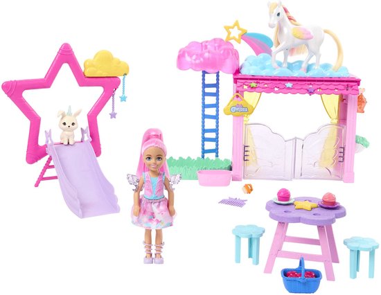 Barbie A Touch of Magic - Barbie speelset - Met pop en accessoires - Speelfigurenset