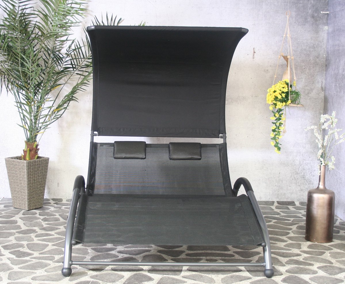 Sens-Line Sun Lounger Cuba 2-person - anthracite