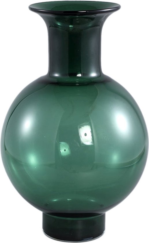 PTMD Nory Vaas - 27,5 x 27,5 x 43 cm - Glas - Groen