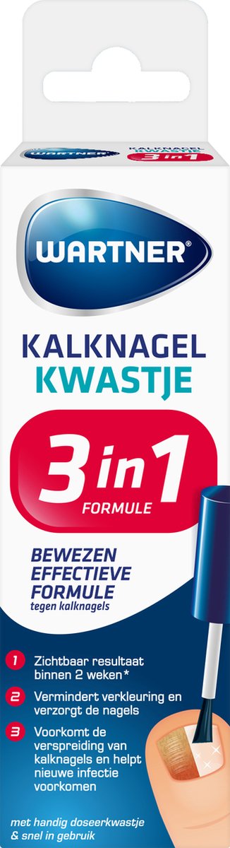 Goedkoopste Wartner Kalknagelkwastje 5ml - kalknagels behandelen - effectieve behandeling van kalknagels en schimmelnagels