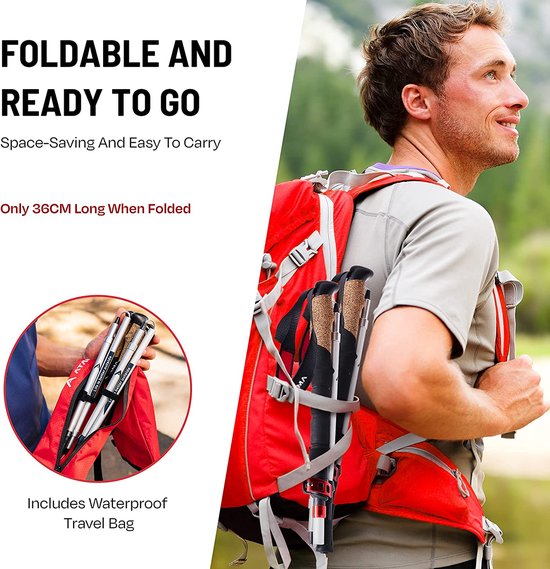 Sac De Rangement Pour Bâtons De Trekking Polyvalent - Fermeture à Cordon, Bandoulière Réglable, Idéal Randonnée Et Marche