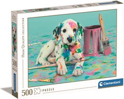 foto van Clementoni - Puzzel - 500 Stukjes - The Funny Dalmatian - Puzzel Voor Volwassenen