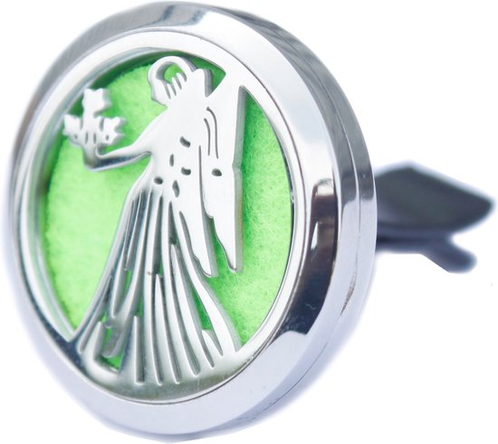 Désodorisant de voiture Coeur - Huile de menthe japonaise - 5 tampons de couleur - cadeau