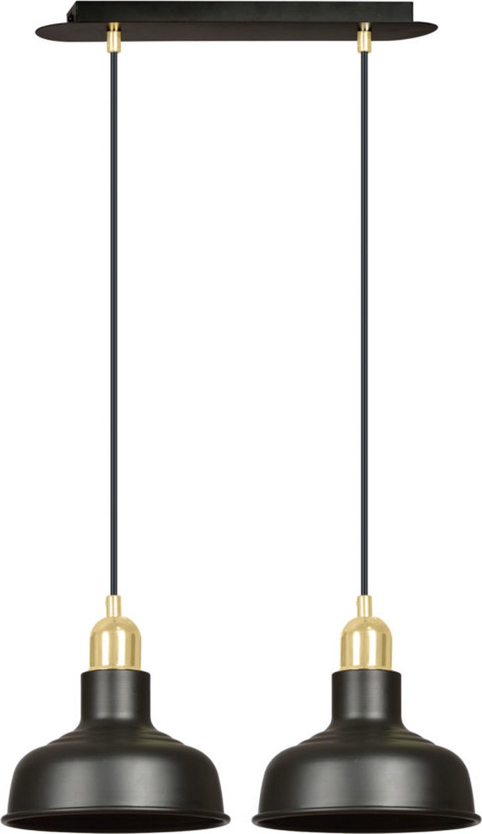 Emibig - Hanglamp Ibor 2 Zwart 42 cm