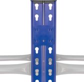Bandenrek Bandenstelling - 3 niveau’s - 180 x 40 x 185 cm - 8 banden per plank - Gewichtscapiciteit: 450 kg - Blauw/Grijs