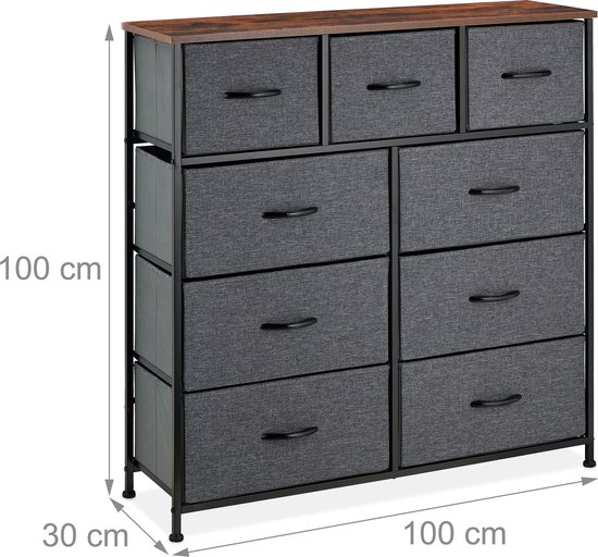 Melanie - Commode met 4 laden in spaanplaat van wit eiken | Leen Bakker