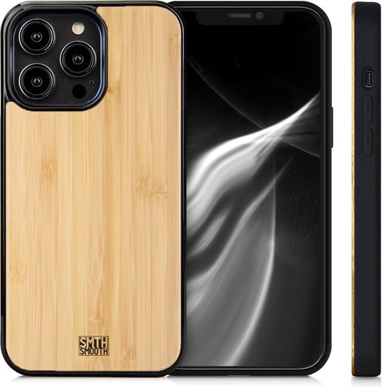 Coque iPhone 13 Pro Max en bois SMOOTH - BAMBOU - élégante et