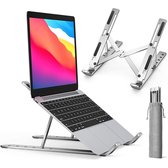 EKEO - Office Laptop Standaard - Verstelbaar - Ergonomische Stand - Zilver