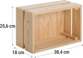 Astigarraga Home box - Modulaire opbergbox in massief hout 18 x 25.6 x 38.4 cm