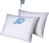 Kussenbeschermers Waterdicht 60x70 cm | Molton Waterproof Pillow Protectors | Anti-allergisch met ritssluiting | Set van 2