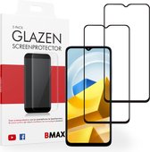 2-pack BMAX geschikt voor Xiaomi POCO M5 Screenprotector - Full Cover - Gehard glas - Apple screenprotectors - Telefoonaccessoires - Telefonie & Accessoires - Beschermglas - Glas screenprotectors - Zwart