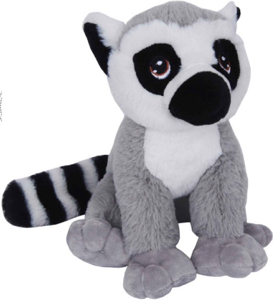 Uni-Toys Katze liegend grau/weiß getigert 40 cm Plüschkatze - Teddys Rothenburg
