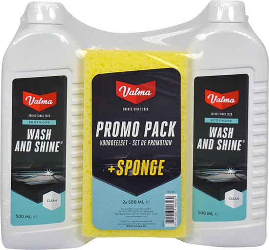 Valma Wash & Shine + éponge 2x500ml