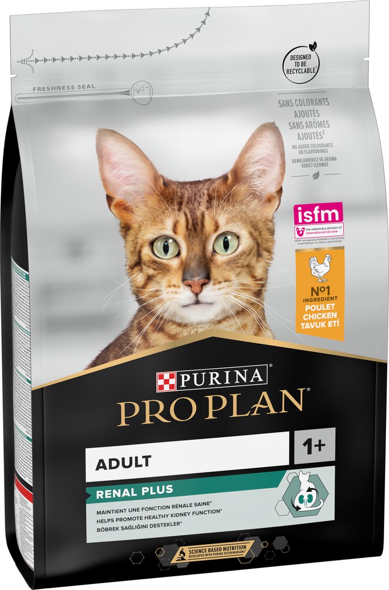 Pro Plan Adult Renal Plus met kip kattenvoer 2 x 3 kg