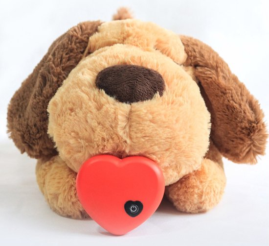 Hug with Heartbeat Spécialement pour les chiots - Snuggle Heart Beat Puppy - Peluche Heartbeat - Peluche
