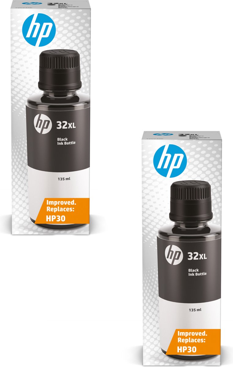HP 32XL 2x - Inktcartridge zwart
