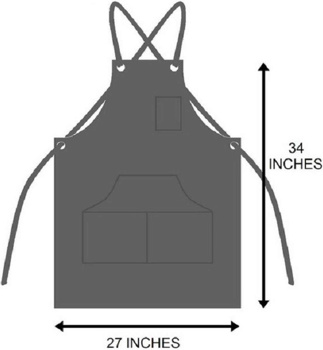 carrotez Chef-schort, waterdruppelbestendig katoenen canvas kruis terug carrotez Chef-schort, waterdruppelbestendig katoenen canvas kruis terug