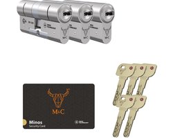 3 Gelijksluitende Cilinders M&C Minos SKG***