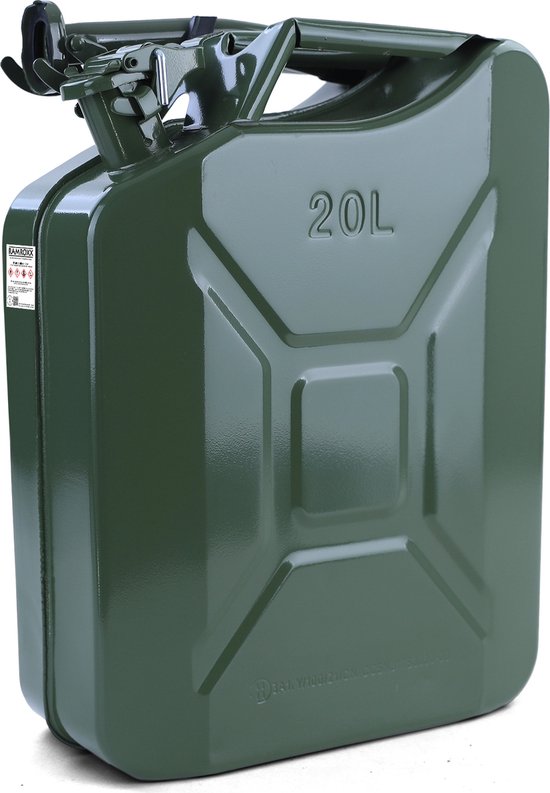 Jerrycan benzine bestendig 20 liter - De Boer