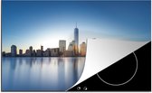 KitchenYeah® Inductie beschermer 77x51 cm - De skyline van New York met in het midden het World trade center - Kookplaataccessoires - Afdekplaat voor kookplaat - Inductiebeschermer - Inductiemat - Inductieplaat mat