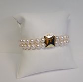Akoya parel armband - parelarmband - echte parels - dames/heren - gouden sluiting - sale Juwelier Verlinden St. Hubert – van €895,= voor €715,=