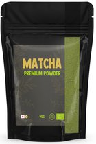 Cupplement - Matcha Premium 90 Gram - Biologisch - Zonder Bamboe Whisk & Klopper - Culunary Thee Poeder - Starter set