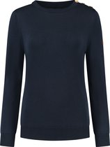 Travelin' Jumper Vadstena dun gebreide trui dames - Navy Blauw