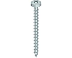 HECO TOPIX-Plus spaanplaatschroef 3,5x30mm - cilinderkop - verzinkt - voldraad - PZD 2 - 60265 (Per 200 stuks)