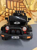 Kars Toys - Jeep Fulltime 4WD Offroad - Elektrische Kinderauto - Zwart - Met Afstandsbediening