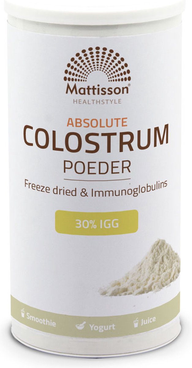 Goedkoopste Mattisson - Colostrum Poeder - 30 igG - Supplement - 220 Gram
