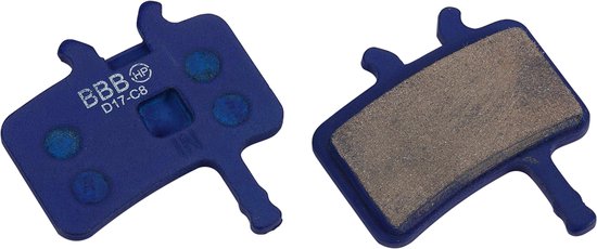 BBB Cycling DiscStop Remblokken - Schijfremblokken - Compatibel met SRAM & Avid Juicy Schijfremmen - Blauw - BBS-42