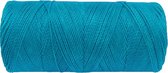Macramé Koord - DONKER TURKOOIS / DARK TURQUOISE - #707 - Waxed Polyester Cord - Klos ca. 173mtr - 1mm Dik