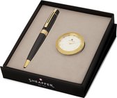 Coffret cadeau stylo à bille Sheaffer - 300/G9314 - chromé noir brillant - avec horloge de table - SF-G2932551-1