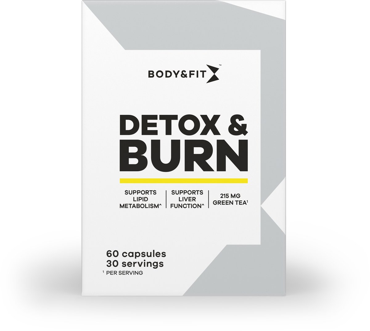 Goedkoopste Body & Fit Detox & Burn - Fatburner - Afslankpillen - Groene Thee Supplement met Cafeïne - 60 capsules
