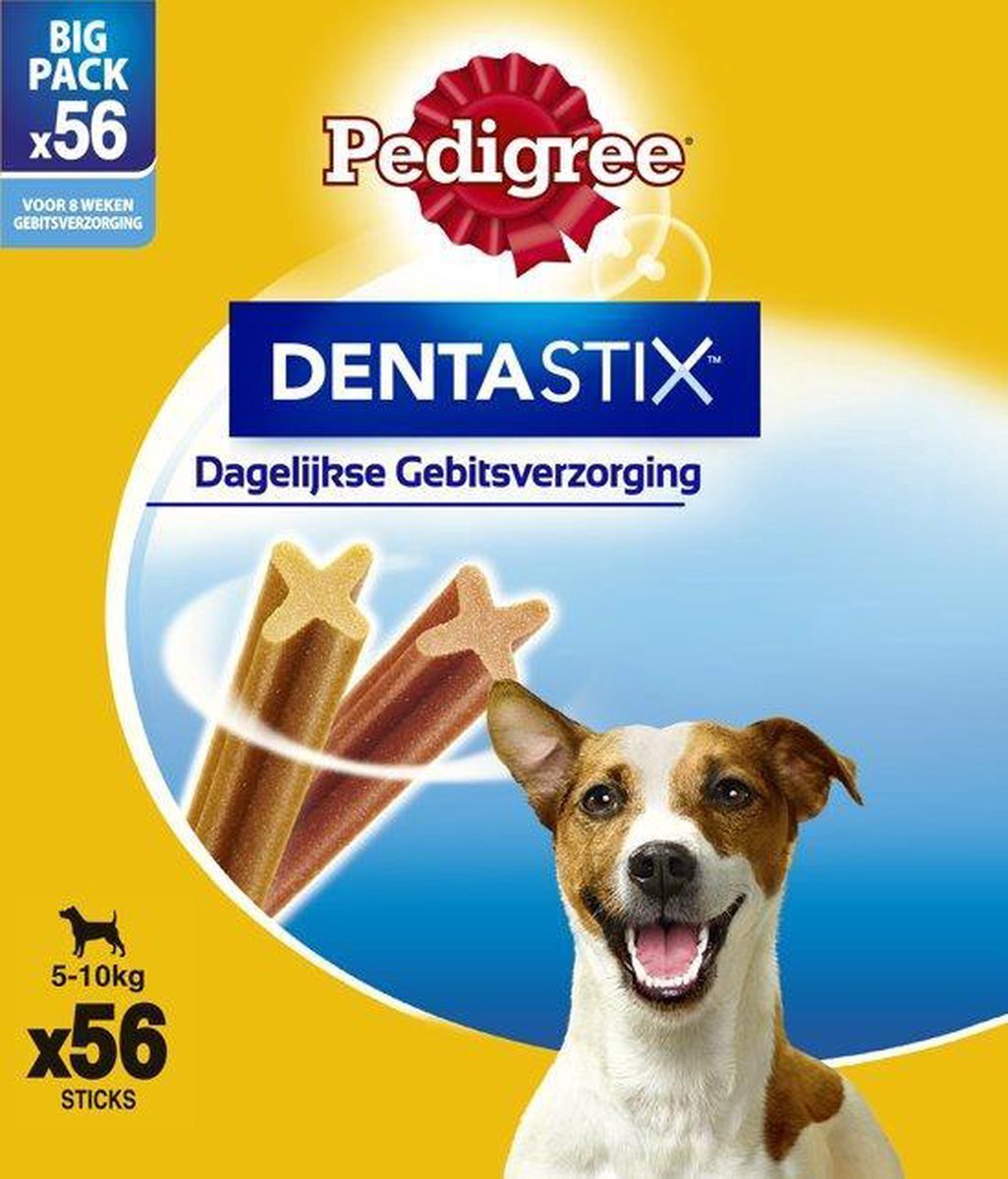 Pedigree Dentastix Kauwstaven - Gebitsverzorgende Hondensnacks - Mini - 56 stuks - Pedigree