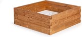 WITBOSCH - Bac à sable - 107 x 107 x 37,5 cm - Design modulaire - Thermowood