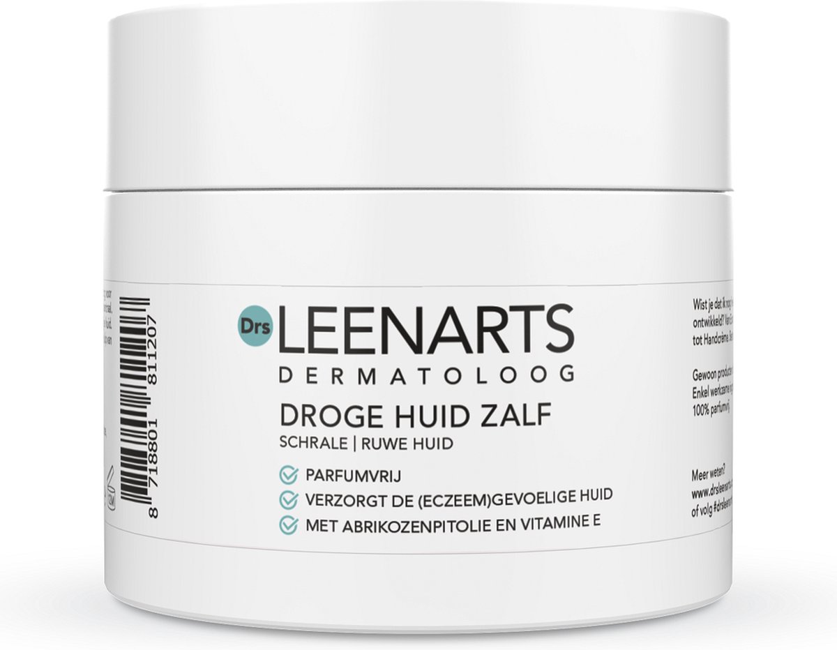 Drs Leenarts Droge Huid Zalf - Huidverzorging - Eczeem - Vitamine E - Zalf - Parfumvrij - 125ml