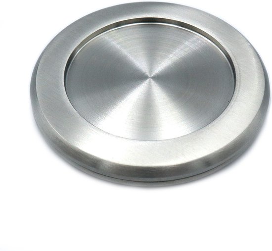 RVS luxe naamplaatje 12x6cm zelfklevend